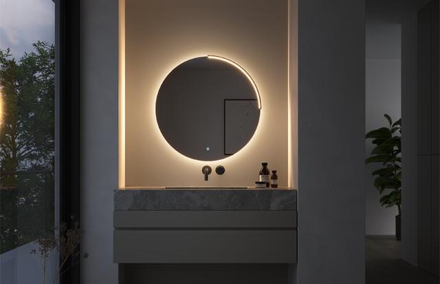 Domus lines Miry-C badeværelsesspejl med lys